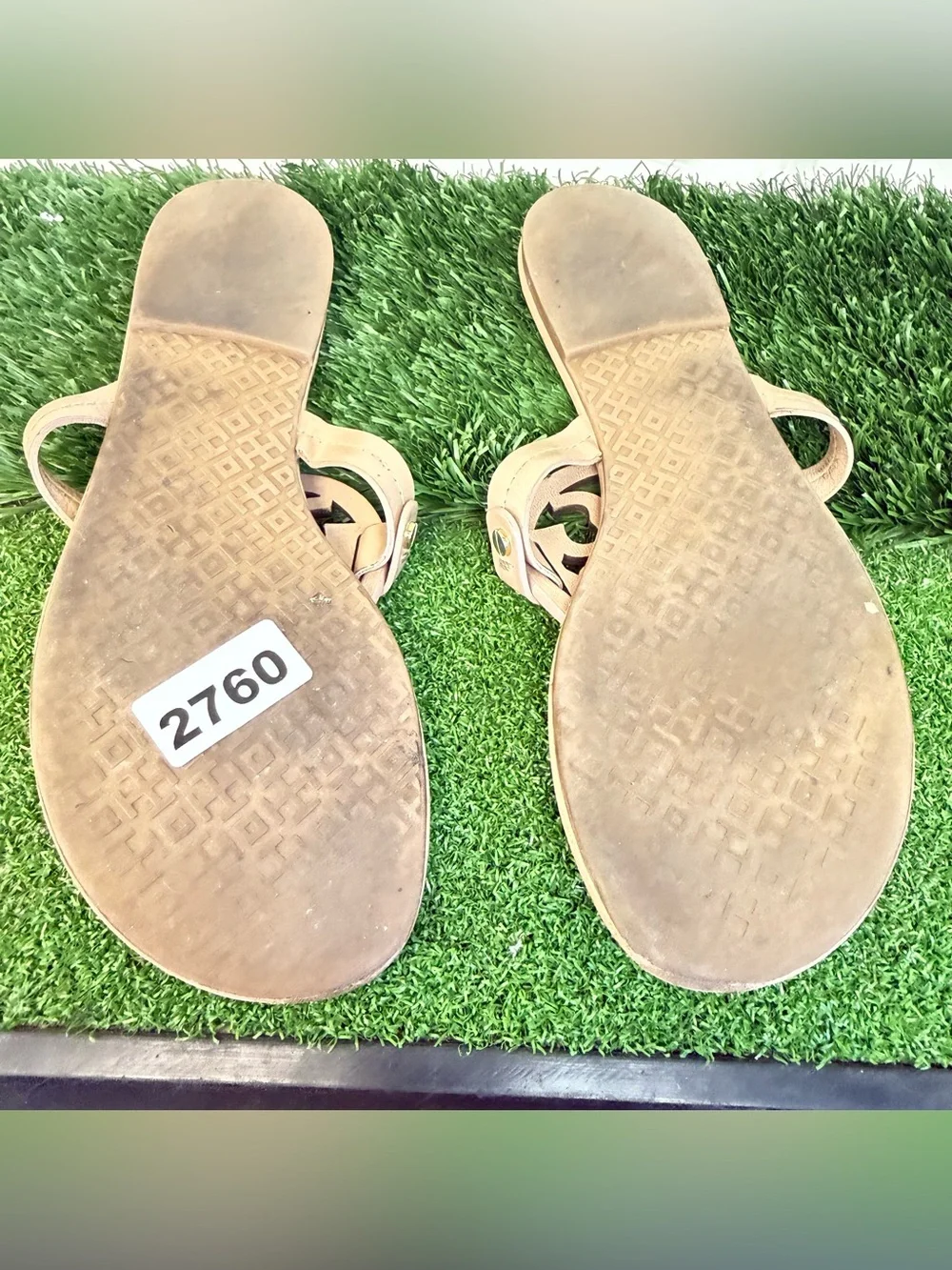 Tory Burch Cutout Logo Thong Sandals